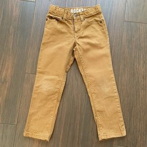 Crazy 8 boys Rocker Jeans - dark camel color